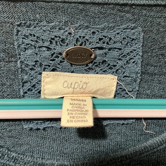 Cupio Women's Mini T-Shirt Dress Scoop Neck Short Sleeves Pullover Size Medium - Picture 2 of 4